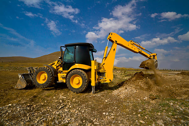 construction vehicle is working
